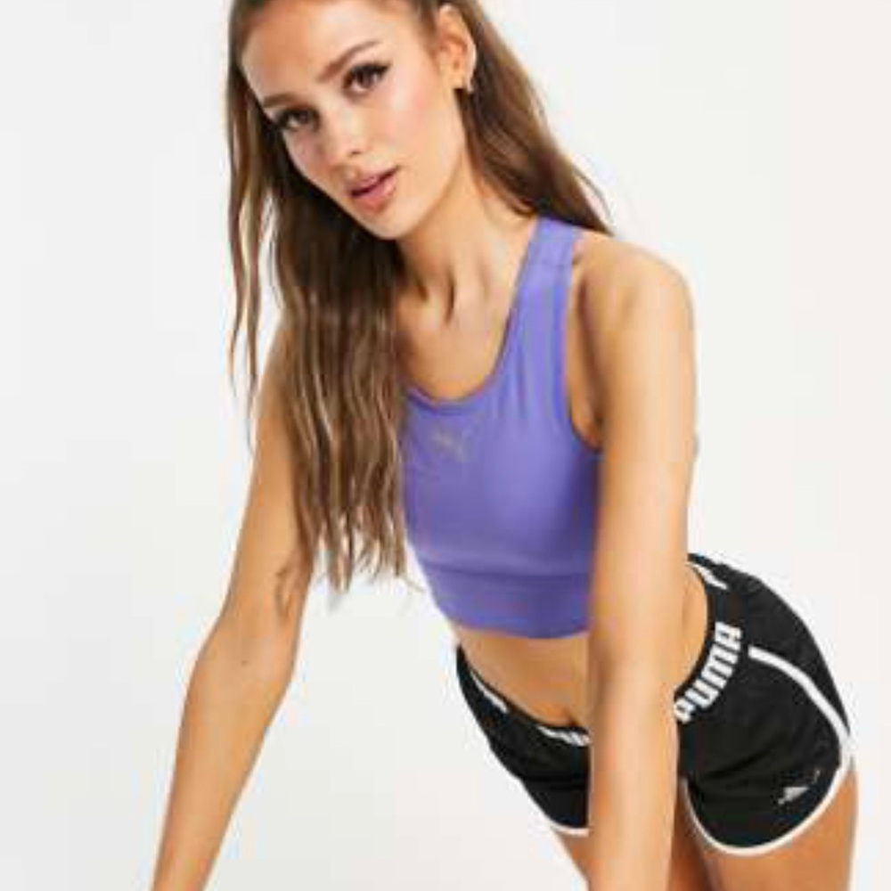 NEW PUMA Purple Sports Crop Top – Size S (Never Worn)